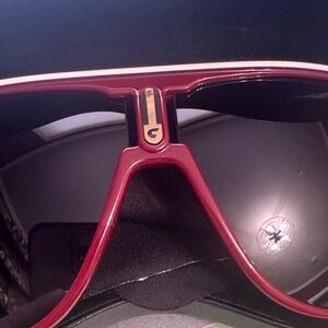 Carrera Unisex Stylish Burgundy Sunglasses